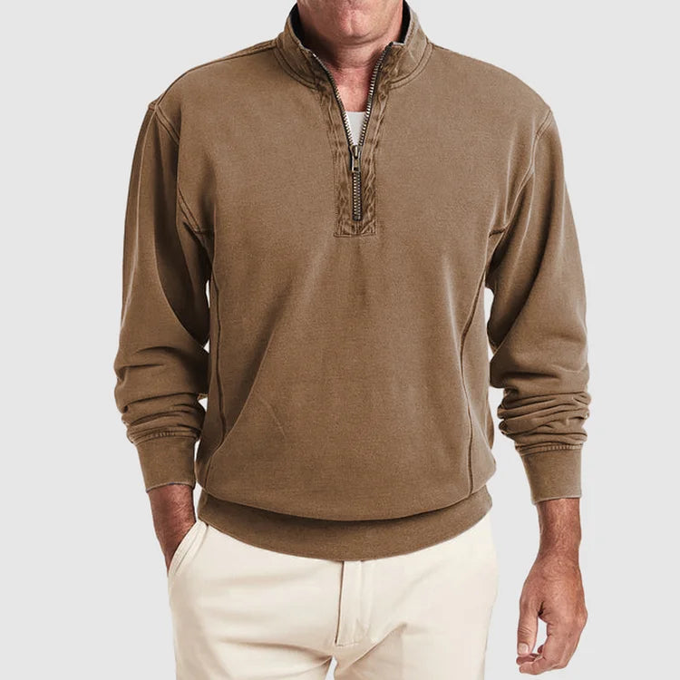 Coastal Breeze Quarter Zip Polo