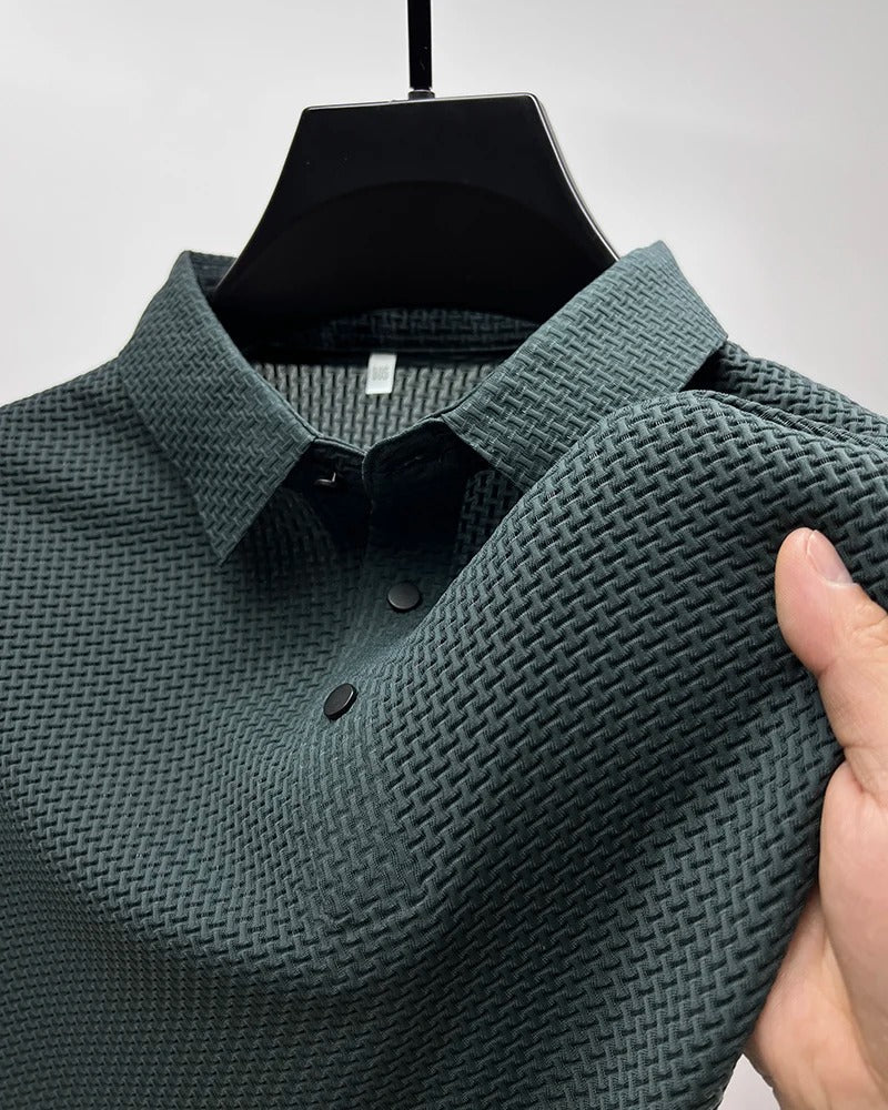 Prestigio – Short-Sleeved Elastic Polo Shirt