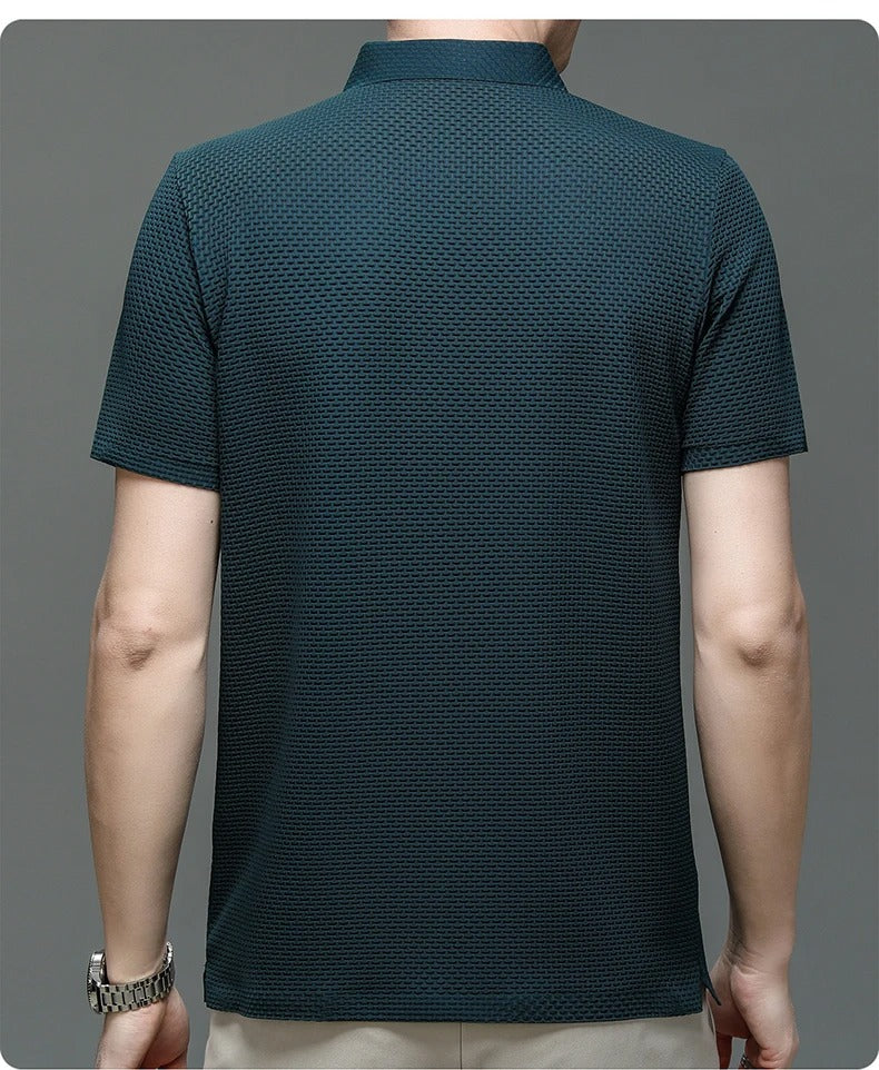 Prestigio – Short-Sleeved Elastic Polo Shirt