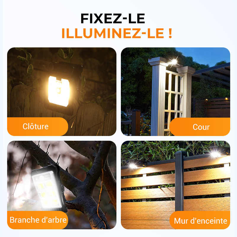 SunClip – Zonne-Cliplamp met Bewegingssensor voor Buiten