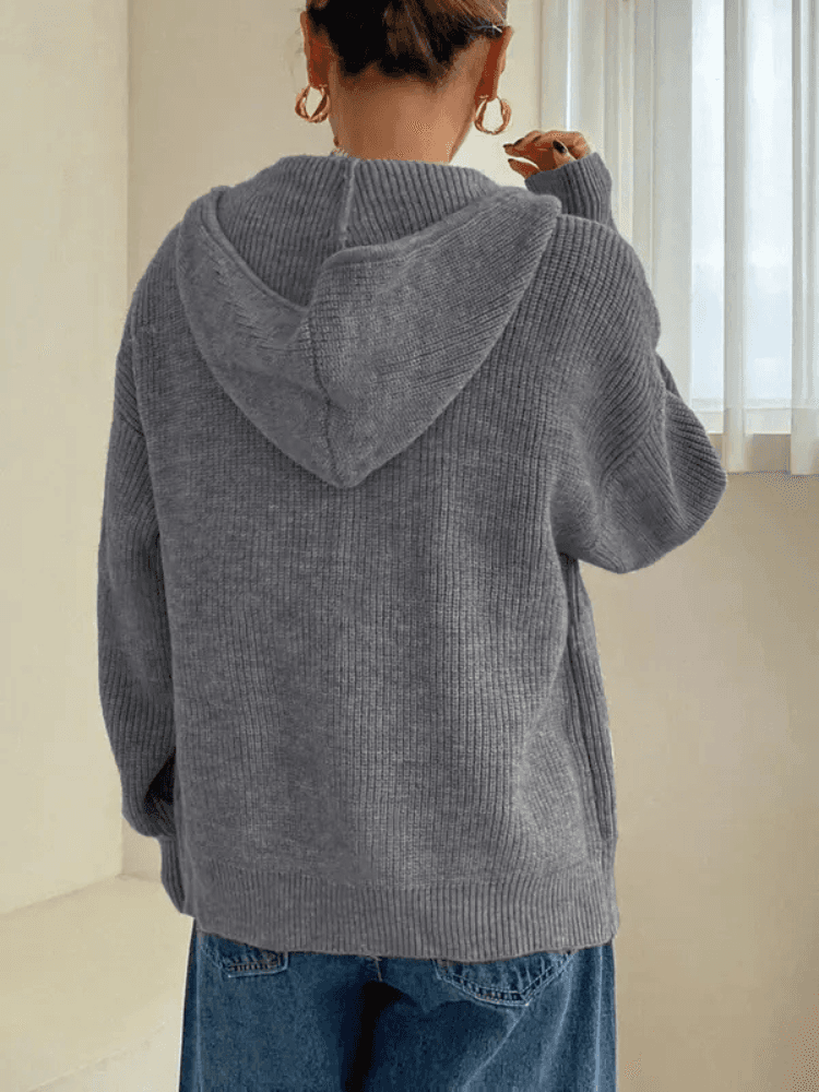 Herstura™ – Gebreide Vest Hoodie