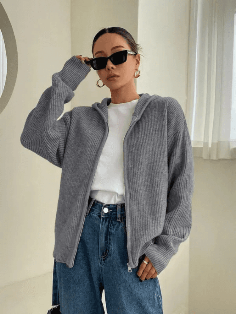 Herstura™ – Gebreide Vest Hoodie