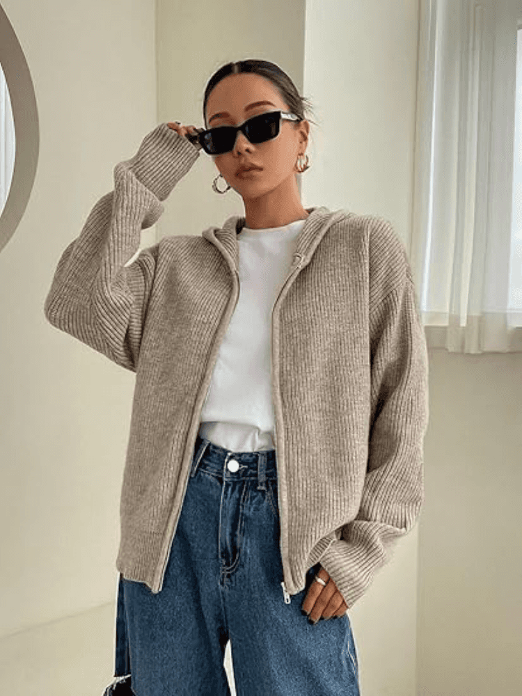 Herstura™ – Gebreide Vest Hoodie