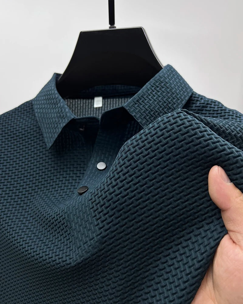 Prestigio – Short-Sleeved Elastic Polo Shirt