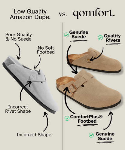 Qomfort™ - Echte suède slippers