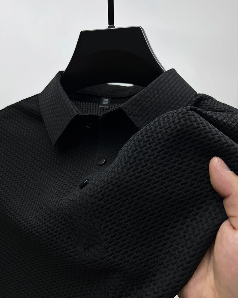 Prestigio – Short-Sleeved Elastic Polo Shirt