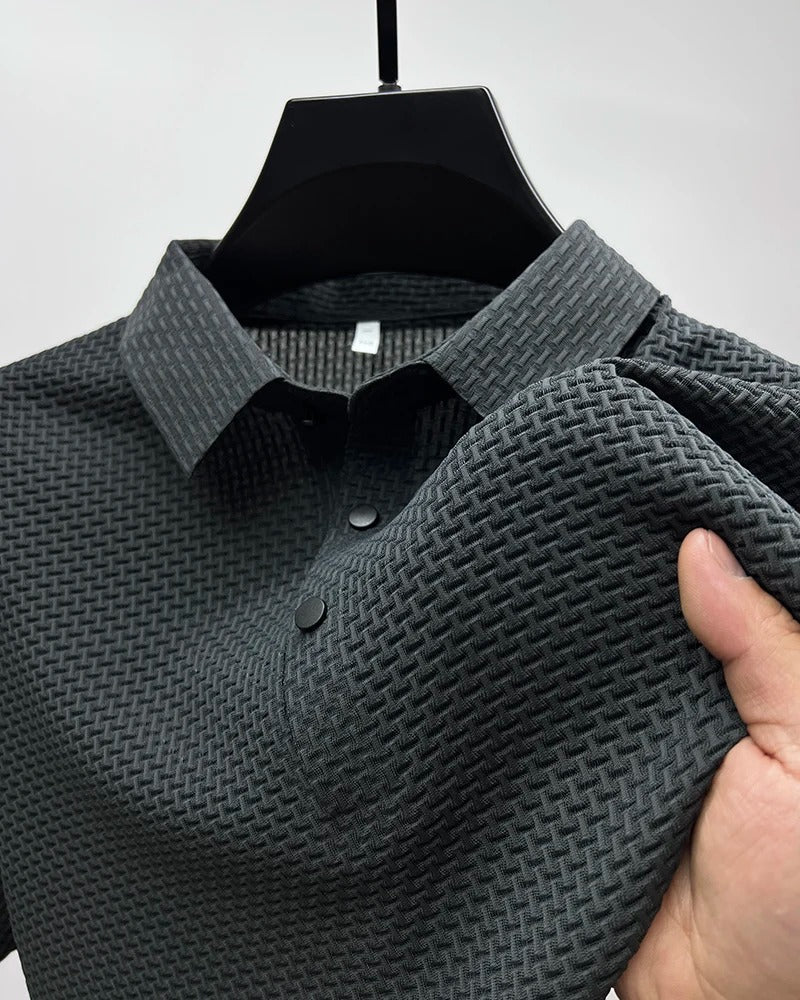 Prestigio – Short-Sleeved Elastic Polo Shirt