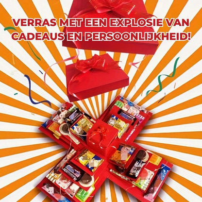 Explosie cadeaubox | Maak de mooiste verrassingsbox | 1+1 gratis